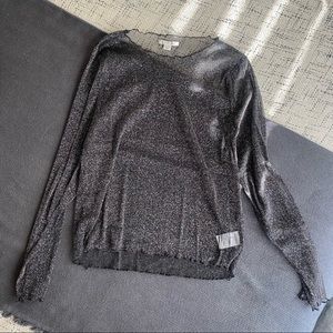 Sheer sparkly shirt